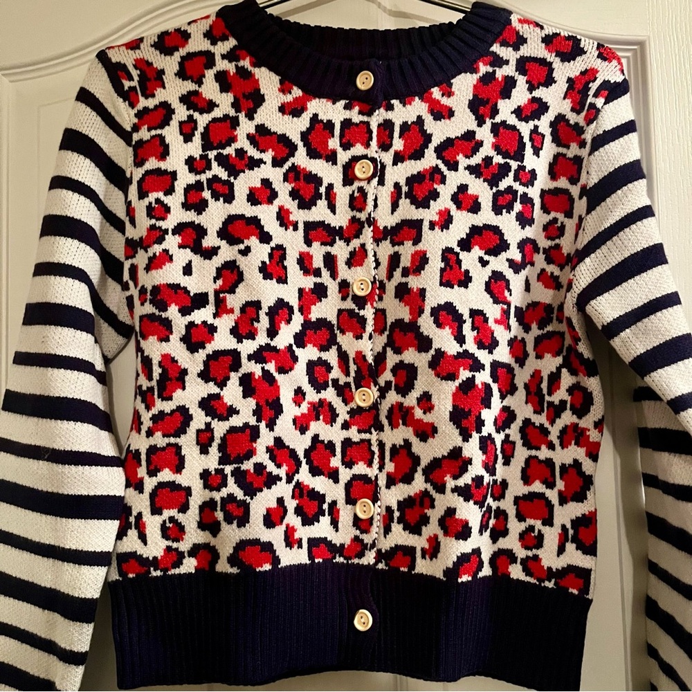 Leopard Patterned Button Up Cardigan
